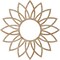 Ekena Millwork Daisy Wood Fretwork Pierced Ceiling Medallion, Red Oak, 16"OD x 5 5/8"ID x 3/8"T CMWP16X16X0375DARO - alternate 3